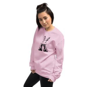 Rabbit Wearing a Tie [Unisex Sweatshirt]